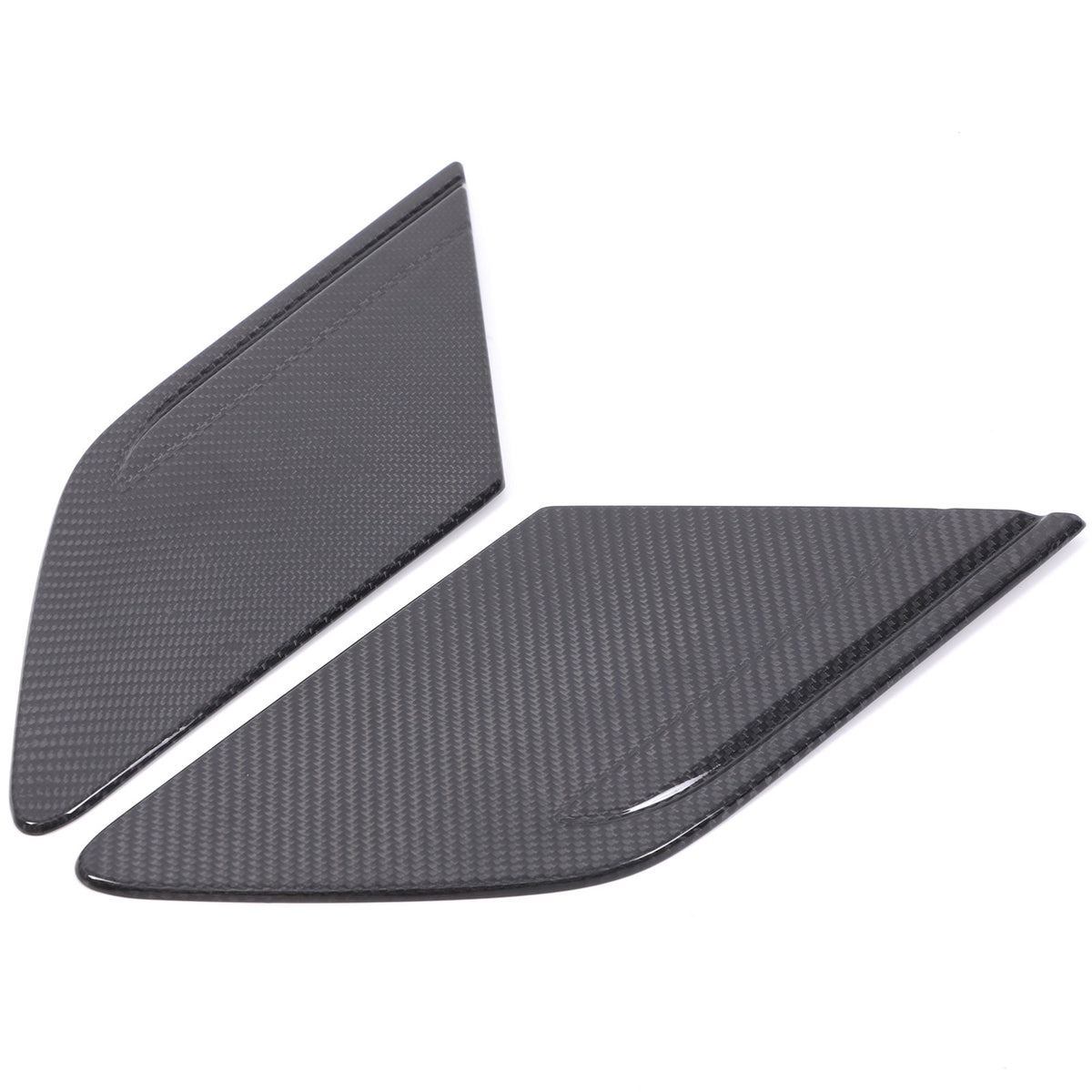 Real Carbon Fiber Hood Side Trim Cover Set for LR Range Rover Sport L461 2023+ 12