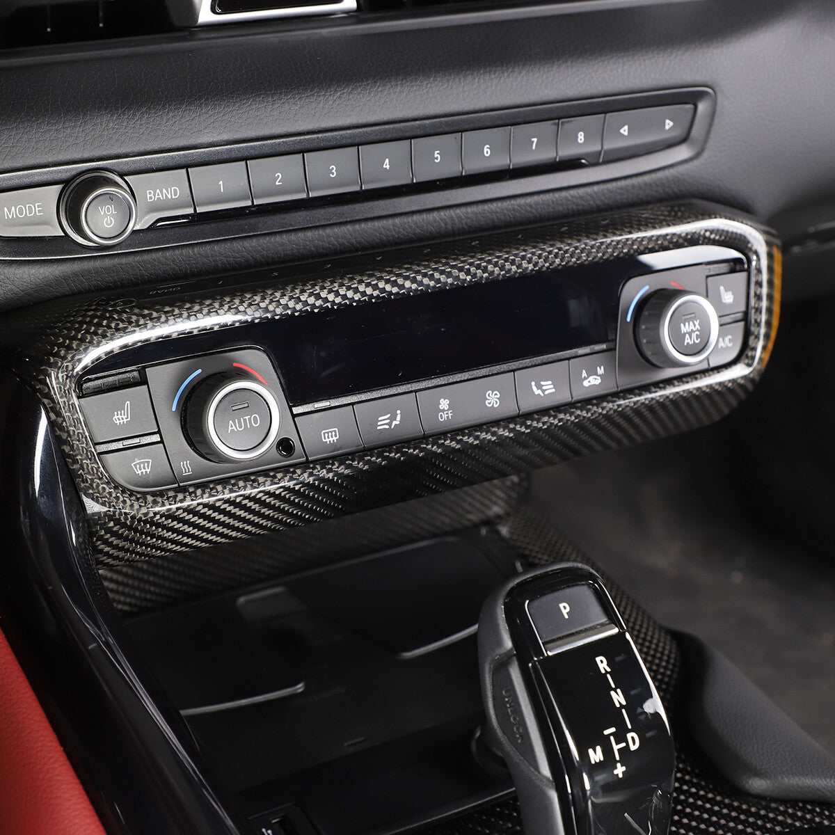 Dry Carbon Fiber Center Console Panel Trim Cover For Toyota Supra A90 2019-2024 4