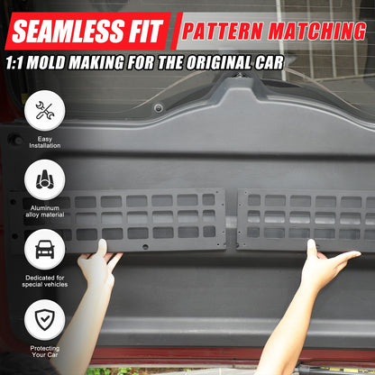 Aluminum Tailgate Hanging Bag Rack Molle Panel For Toyota FJ Cruiser 2007-2021 5
