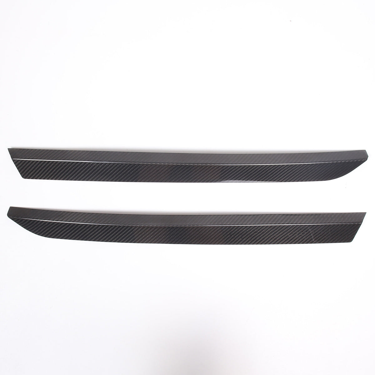 Real Carbon Fiber High Wing Spoiler Add-On Wicker Bill Pair For Corvette C8 20+ 17