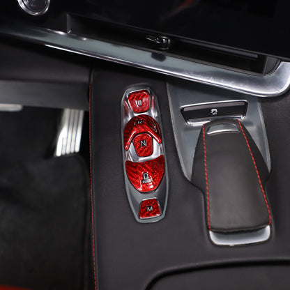 Red Real Carbon Fiber Full Interior Set Decor Trim Kit for Corvette C8 20-25 - Styles 36-40 50