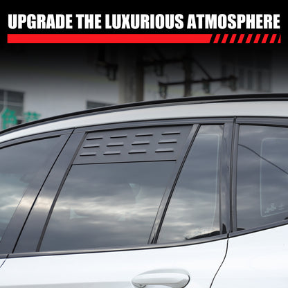 Aluminum Alloy Rear Window Louver Shutter Cover Trim For BMW X3 G01 2018+ 6