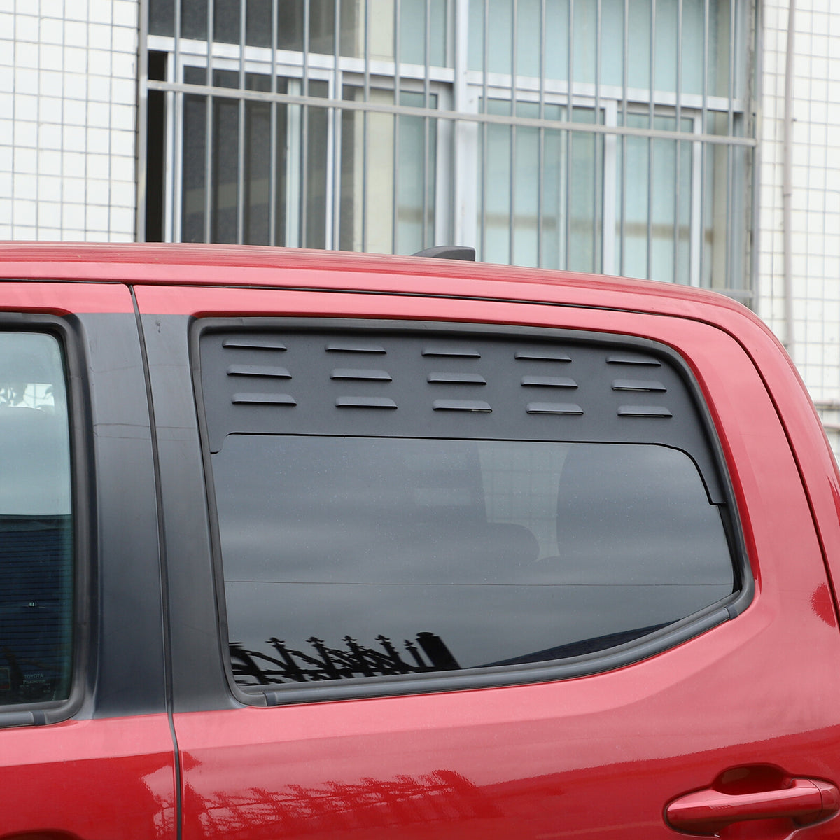 Black Aluminium Alloy Door Window Air Vents Screens For Toyota Tacoma 16-23 9