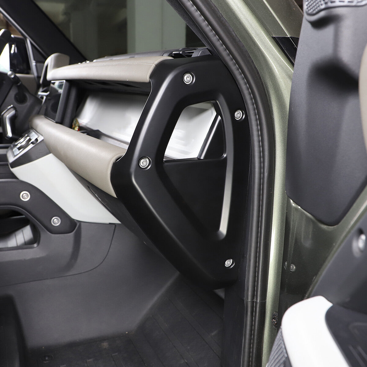 Matte Black Dashboard Side Panel Trim Cover For Land Rover Defender 2020-23 US 12