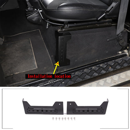 Matel Seat Base Angle Cover For Land Rover Defender 90 110 04-19 10