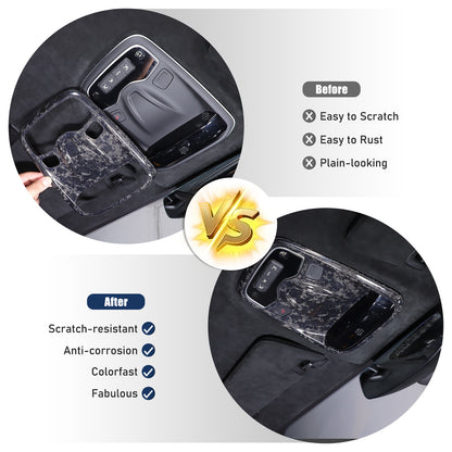 Forged Real Carbon fiber Reading light Switch Trim Cover For Lotus EMIRA 2021-25 17