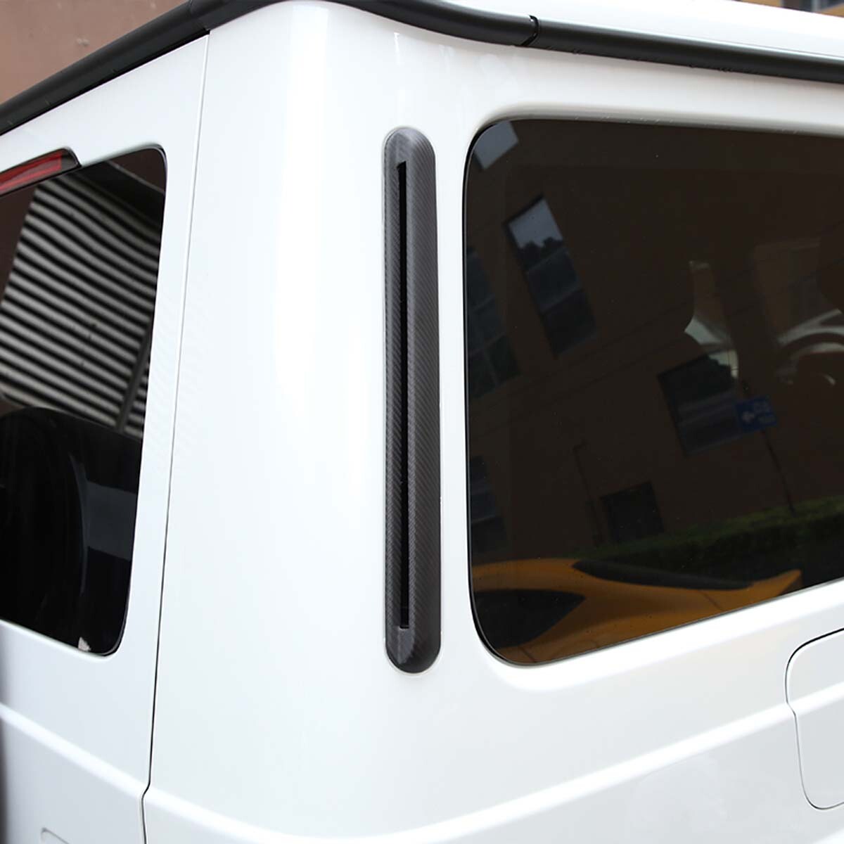 Matte DRY CARBON C Pillar Air Vent Trim Cover For Benz G class W463 G500 G65 G63 1