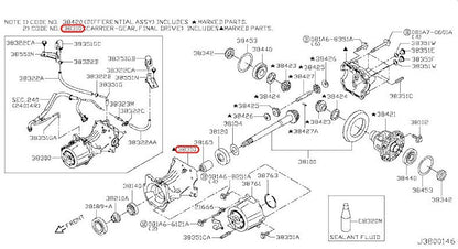 Nissan OEM Rear Differential Carrier Housing 38310-4BF0A for X-Trail 3