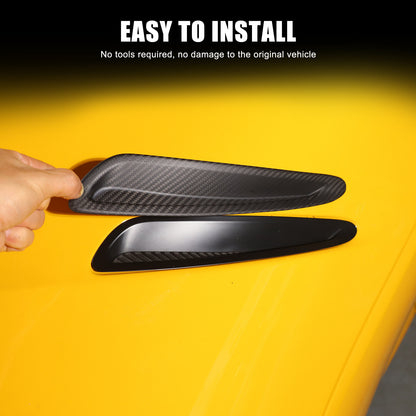 Matte Real Carbon Fiber Interior Trim Cover Accessories For Toyota Supra A90 19+ 14