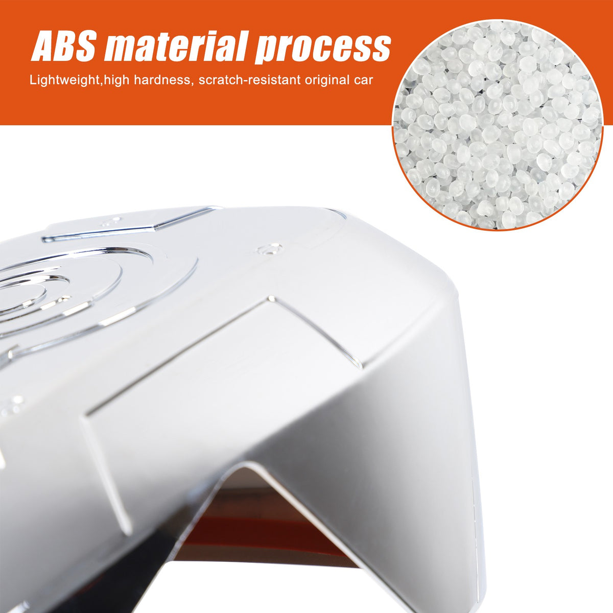 Mech Style Silver ABS Side Mirror Trim Cover For Hummer H3 2005-2009 US 10