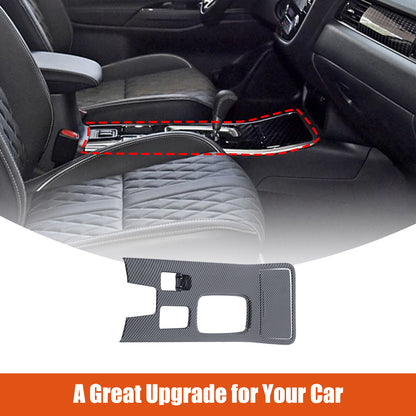 ABS Carbon Center Console Gear Shift Panel Trim For Mitsubishi Outlander 19-22 13