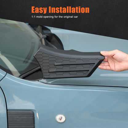 Matte Black ABS Hood Cowl Body Cover Corner Guards Trim For Ford Maverick 22+ US 8