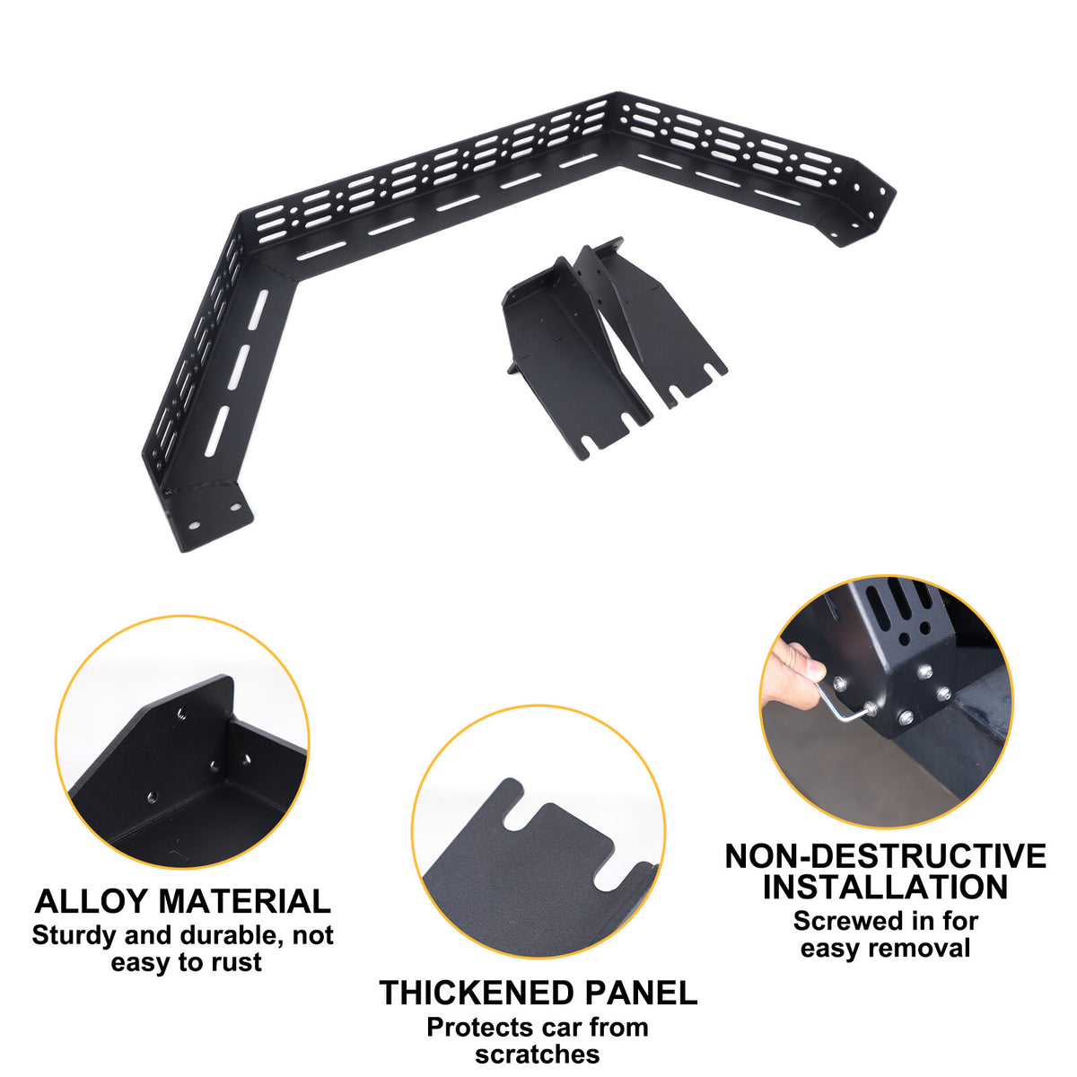 Black Bull Nudge Bar Bumper Guard A Bar For Land Rover Defender L316 2004-19 18