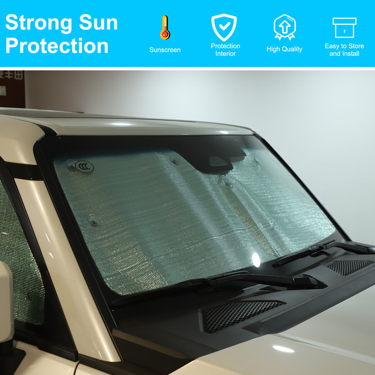 Car Full Window Sunshade Cover Shade Sun For Toyota Land Cruiser LC250 24+ US 17