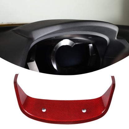 Red Real Carbon Fiber Dashboard Panel Frame For Toyota Supra A90 2019-22 3