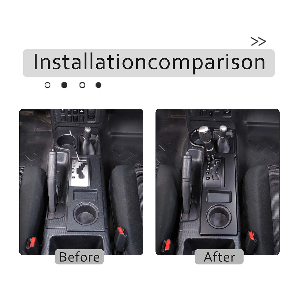 Matte Black Interior Set Dash Panel Cover Trims Kit for Toyota FJ Cruiser 07-22 10