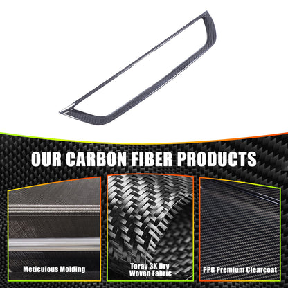 Real Carbon Fiber Center Air Vent Trim For Alfa Romeo Giulia 952 2017-20 3