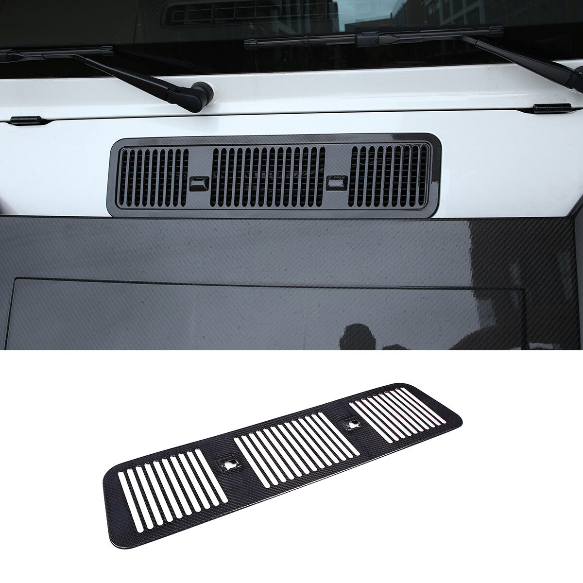 Carbon Hood Air Intake Grille Vent Trim For Benz G Class W463 G500 06-18 US 2