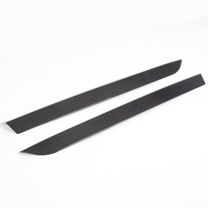 Real Carbon Fiber High Wing Spoiler Add-On Wickers Bill Pair For Corvette C8 20+ 6