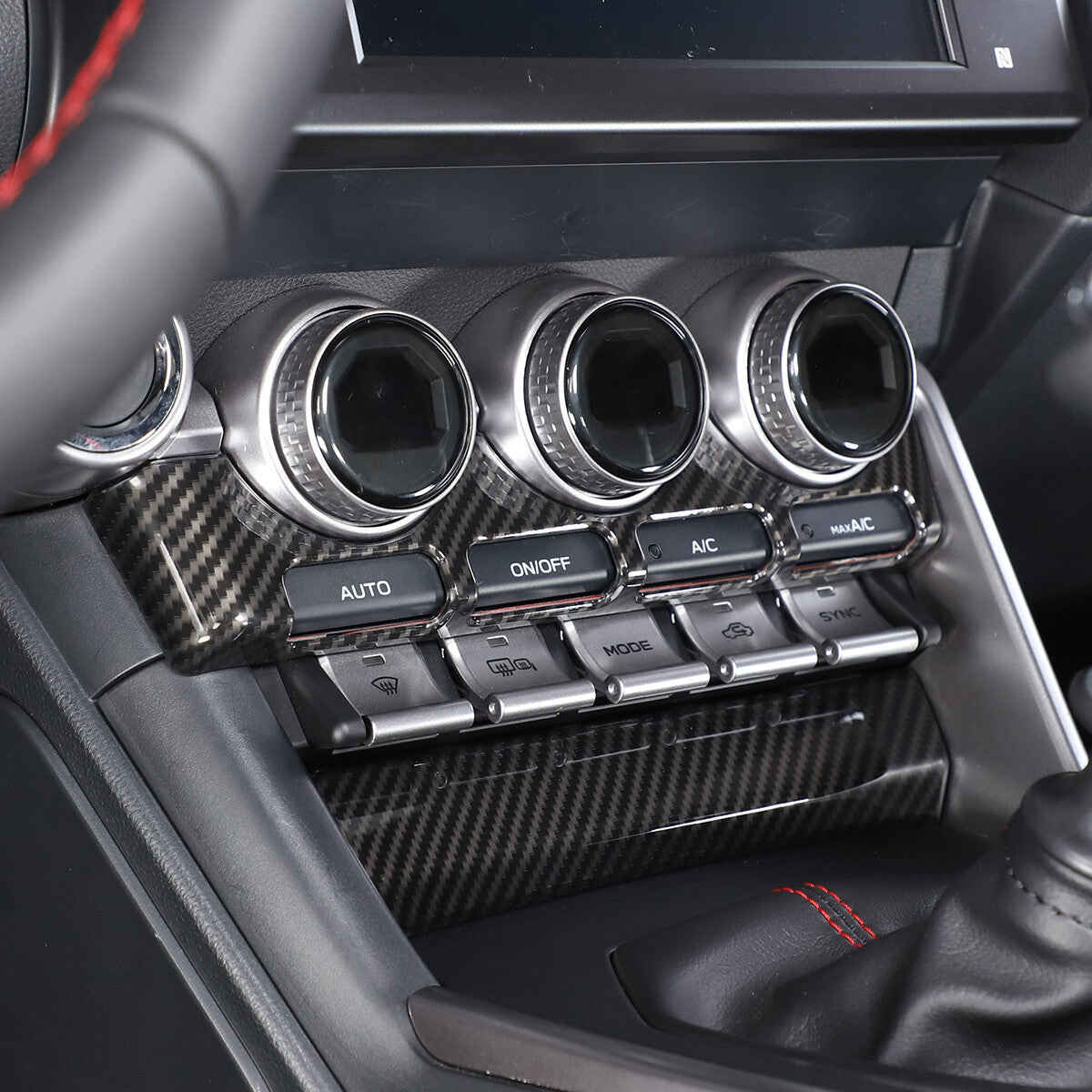 ABS Carbon Fiber Interior Center Console Trim Set Fits For GR86/BRZ 2022-2025 US - Variants 6-10 51