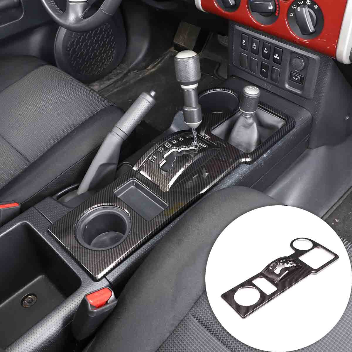 18pcs Carbon Fiber Look Center Console Kit Trim For Toyota FJ Cruiser 2007-2020 5