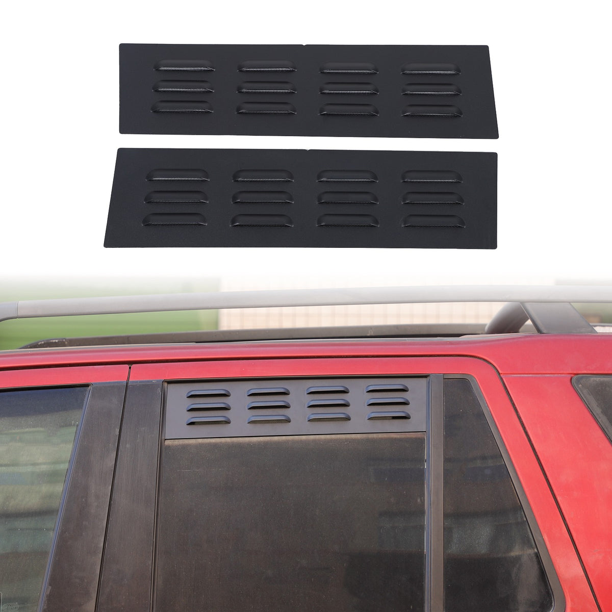 Rear Door Window Louver Air Vent Panel Trim Cover For LR Freelander 2 L359 07-15 2