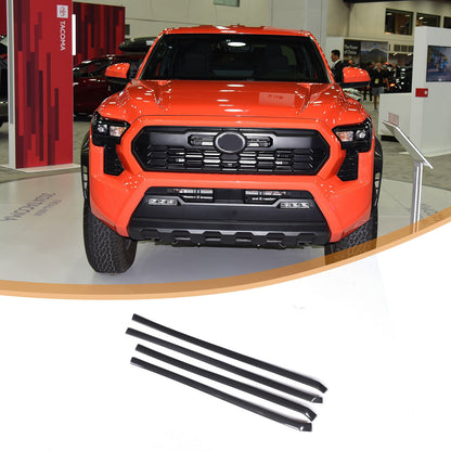 ABS Carbon fiber Interior door panel Trim Strip Cover For Toyota Tacoma 2024+ 6