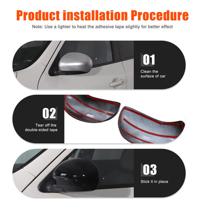 Piano Black ABS Full Wrap Exterior Side Mirror Cover For Nissan Juke 2010-2014 5