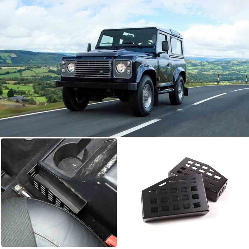 Black Gear Shift Side Storage Box Two Baskets Trim For LR Defender 04-19 7