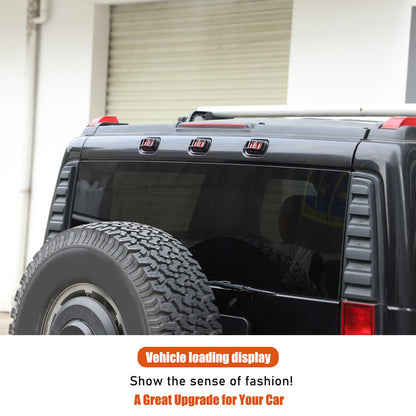Matte Black ABS Roof Light Cover For Hummer H2 2003-2009 11
