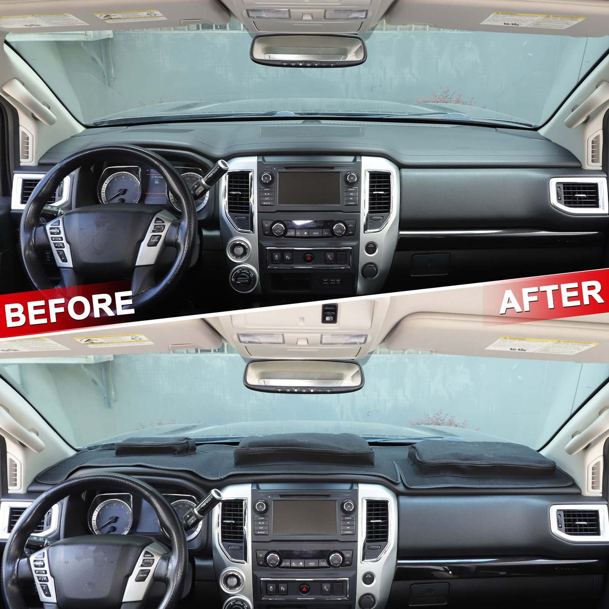 Interior Center Console Dashboard Storage Bag For Nissan Titan 2016-2023 US 15