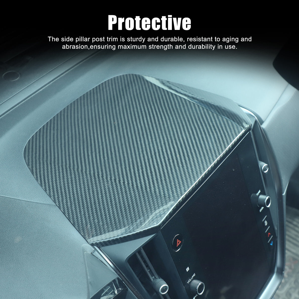 Real Carbon Fiber Center Dashboard Upper Cover Trim For Subaru WRX STI VB 22-24 18