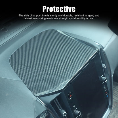 Real Carbon Fiber Center Dashboard Upper Cover Trim For Subaru WRX STI VB 22-24 18