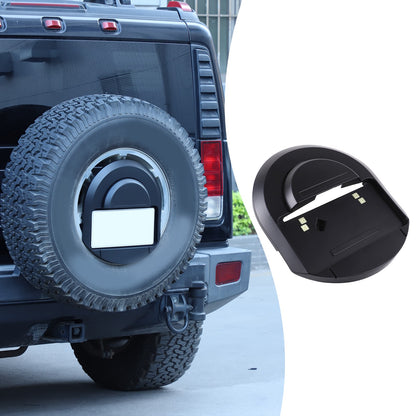 Matte Balck Rear License Plate Bracket Spare Tire Carrier For Hummer H2 2003-09 17