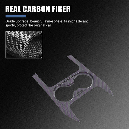 Purple Real Carbon Fiber Interior Center Console Trim For BMW 5 Series G60 2024+ 4