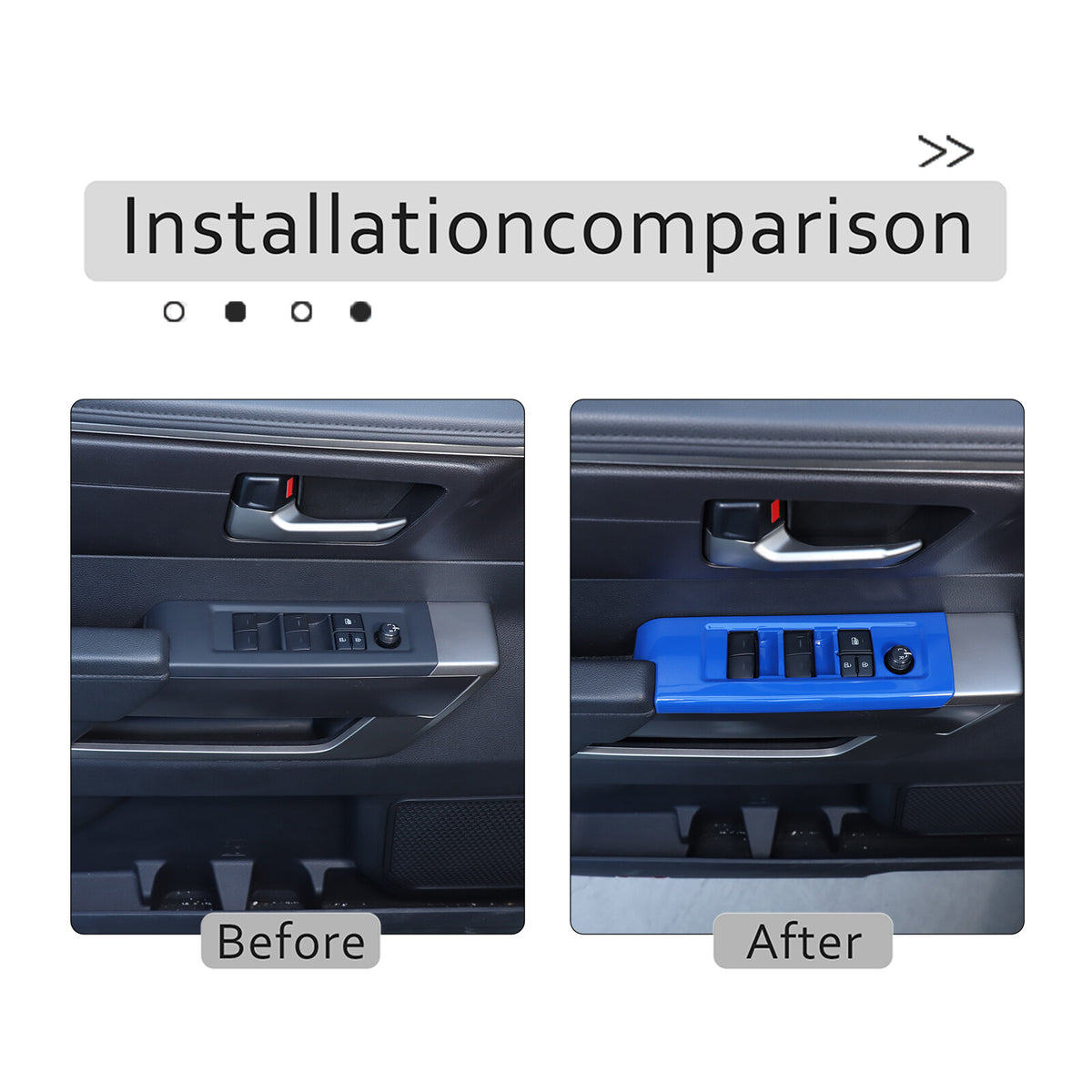 ABS Blue Car Center Panel Trim Interior Accessories For Toyota Tundra 2022-2026 - Variants 6-10 40