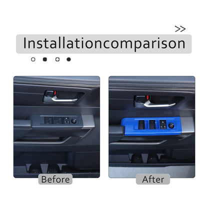ABS Blue Car Center Panel Trim Interior Accessories For Toyota Tundra 2022-2026 - Variants 6-10 40