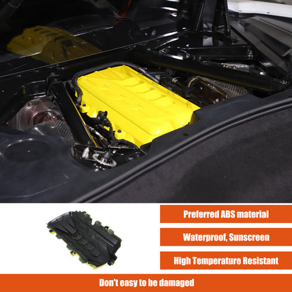 Yellow Replacement Engine hood panel Trim Cover For Corvette C8 2020-26 US 22