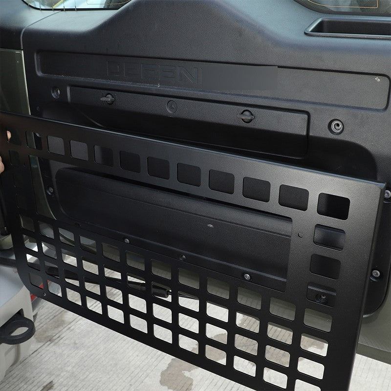 Rear Door Tailgate Table Storage Shelf Molle Panel For LR Defender L316 20+ 7