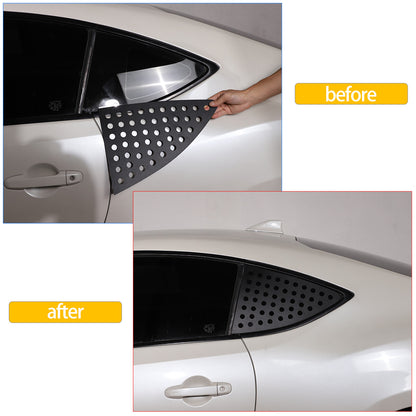 Back Triangular Window Glass Plate Cover Trim for Toyota 86/Subaru BRZ 2012-20 5