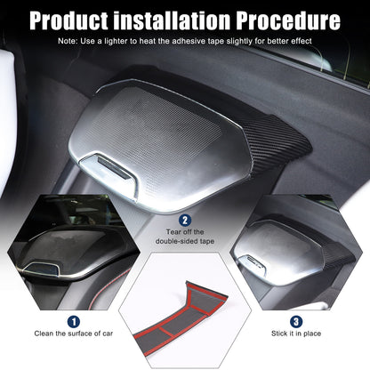 Carbon Rear Speaker Upper Top Panel Trim For Corvette C8 Convertible 2LT 3LT 20+ 11