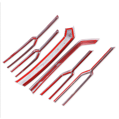 Red Real Carbon Fiber Front Grille Strip Trim For Lamborghini Urus 2018-2021 10