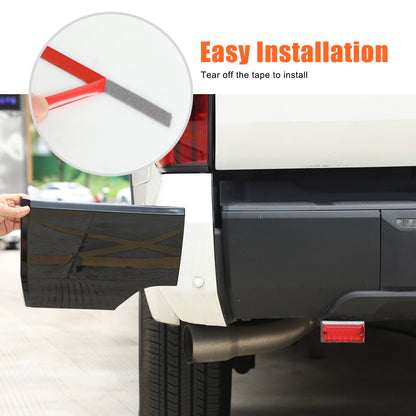 Glossy Piano Black ABS Rear Bumper Panel Trim Cover For Toyota Tundra 2022+ 15