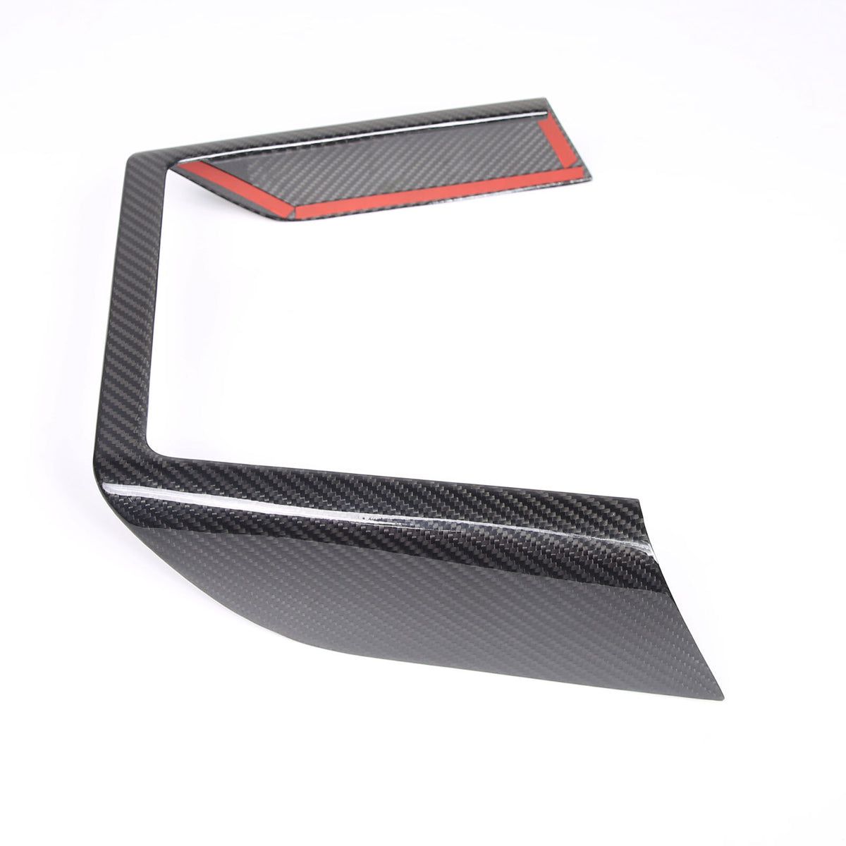 Real Carbon Fiber Console Wireless Charge Panel Frame Trim For Tesla Model S 23+ 2