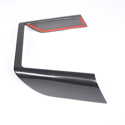 Real Carbon Fiber Console Wireless Charge Panel Frame Trim For Tesla Model S 23+ 2
