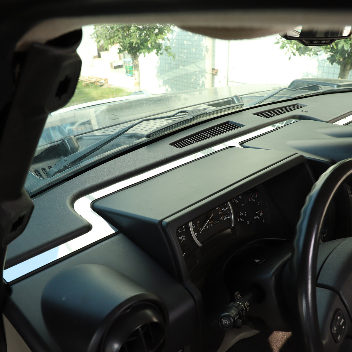Silver Steel Dashboard Recess Trim Interior Kit fit For Hummer H2 2003-2007 US 3