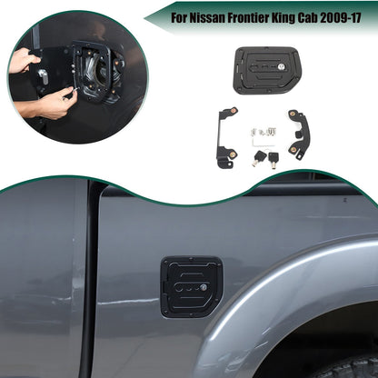 Alloy Steel Fuel Tank Cap Anti-Theft Lock For Nissan Frontier King Cab 2009-17 1
