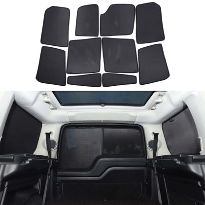 Full Car Window Screen Sun Shade Mesh Cover Windshield For LR Discovery 4 L319 3
