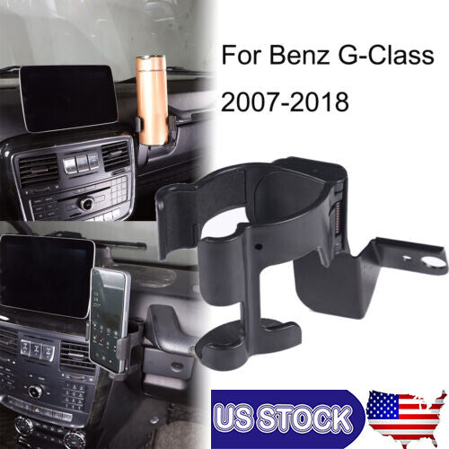 Center Console Cup Holder & Phone Mount Stander For Mercedes G-Class 2007-18 US 1