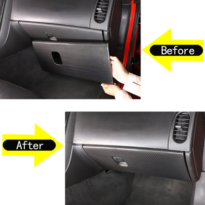 Real Carbon Fiber Co-pilot Storage Glove Box Covers For Corvette C6 2005-2013 2